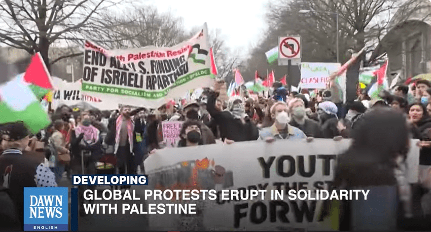 palestine solidarity activists occupied the San Francisco International Airport and blocked gates.